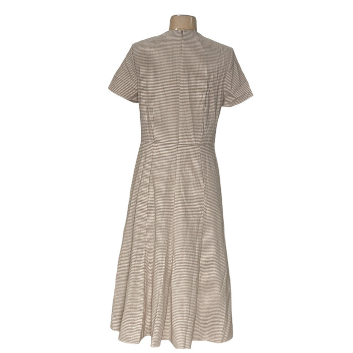 Ann Taylor Beige Cotton Shift Dress