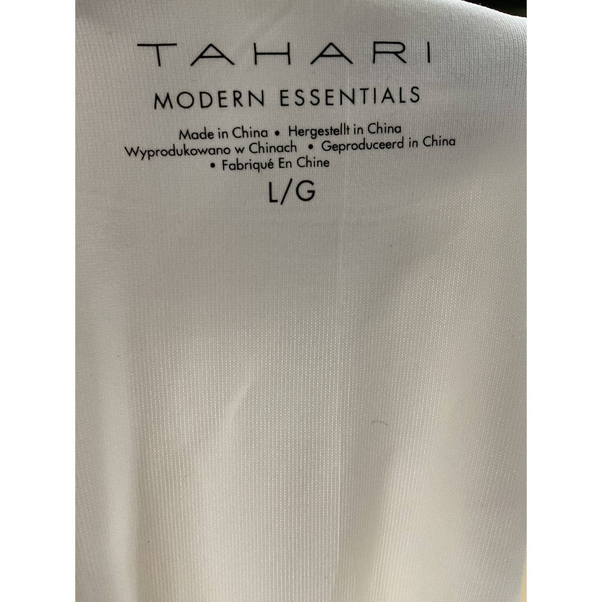 Tahari White Blouse, Size L, Perfect for Spring/Summer