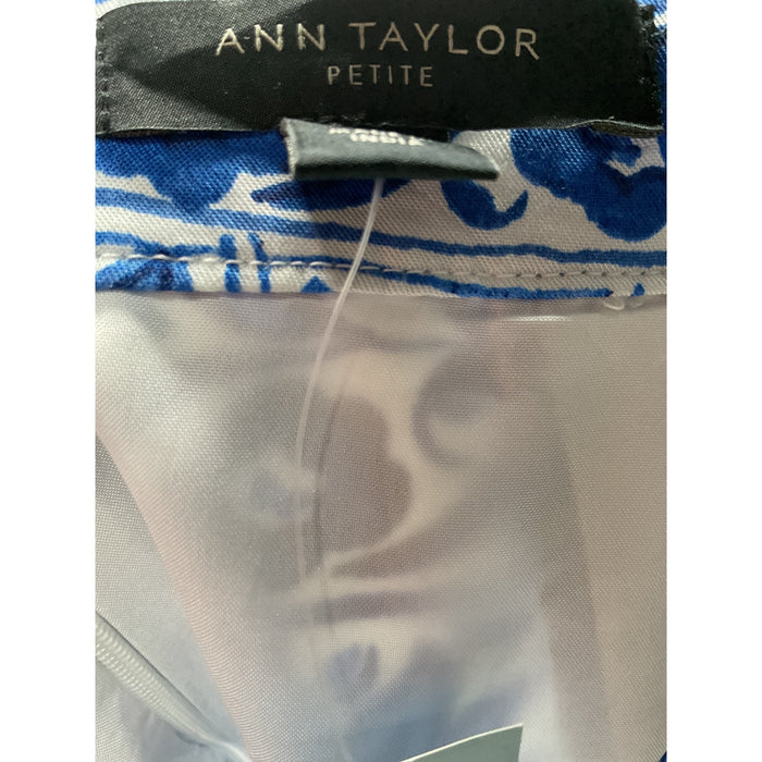 Ann Taylor Women's Blue A-Line Skirt, Size 8P