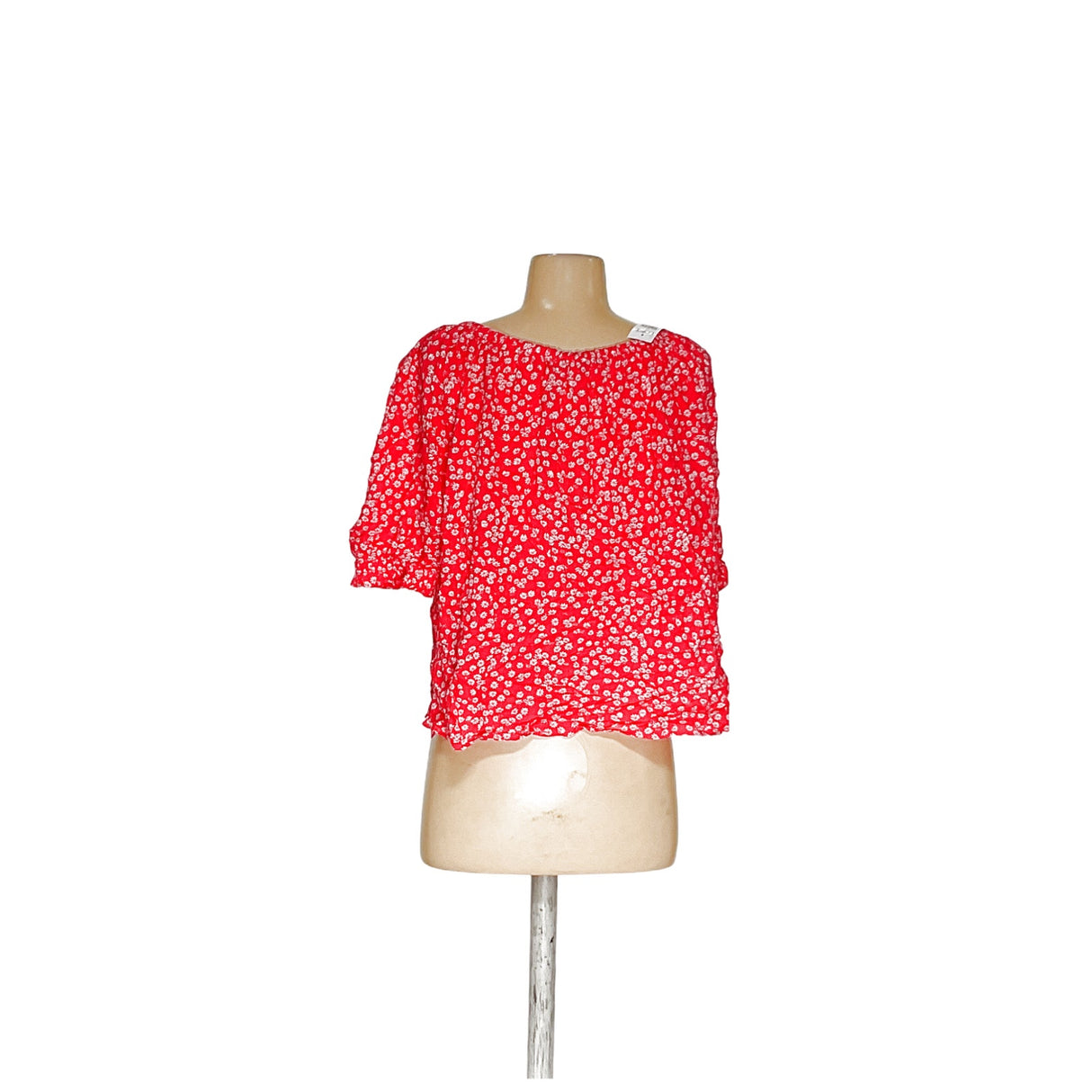 LOFT Red Viscose Blouse - Women's Medium