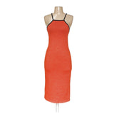 ZARA Orange Sheath Dress