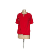 Tahari Red Polyester Blouse XS