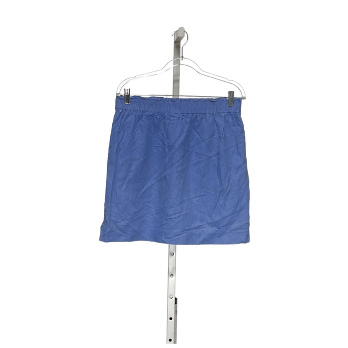 J. CREW Blue Cotton A-Line Skirt - Size 10