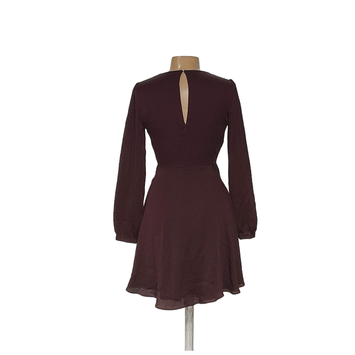 Express Brown Wrap Dress - Size S