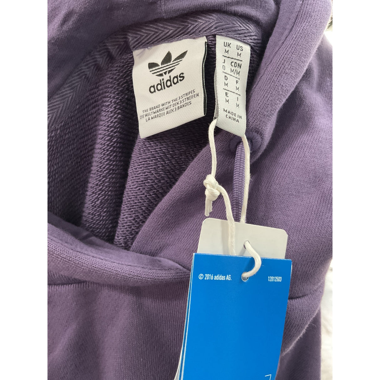 Adidas Women's Purple Pullover Hoodie - Size M