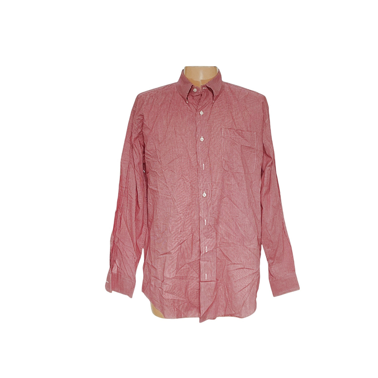 Nautica Men's Red Plaid Button-Down Shirt (L)