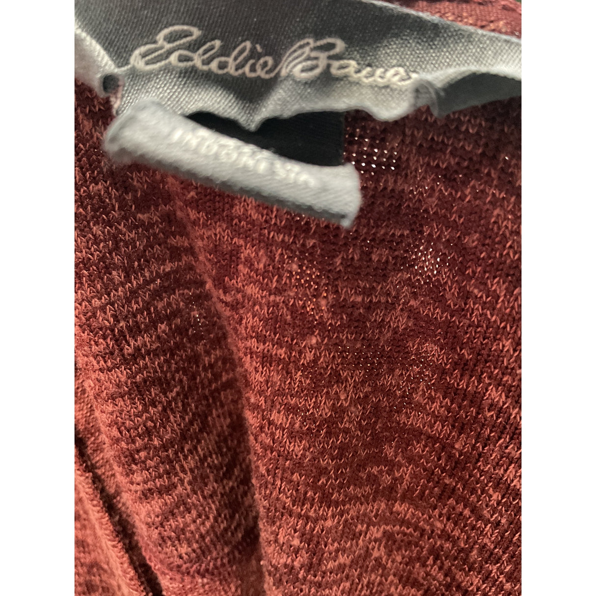 Eddie Bauer Men's Brown Henley Sweatshirt XXL