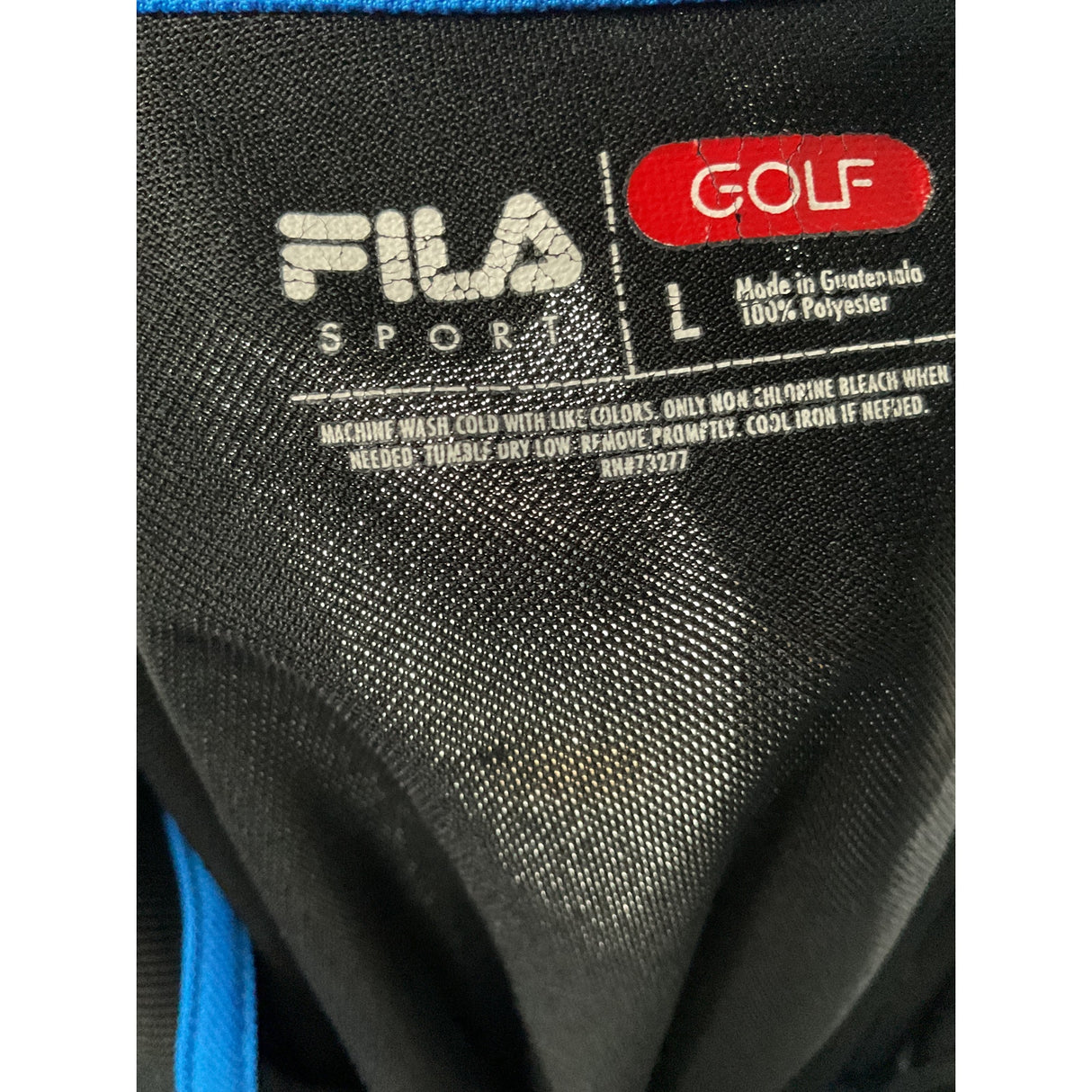 Fila Men's Black Polo - L