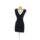 ZARA Black Sheath Midi Dress XS