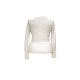 White BEBE Women's L Pullover Sweater