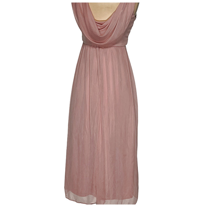 David's Bridal Pink Maxi Dress