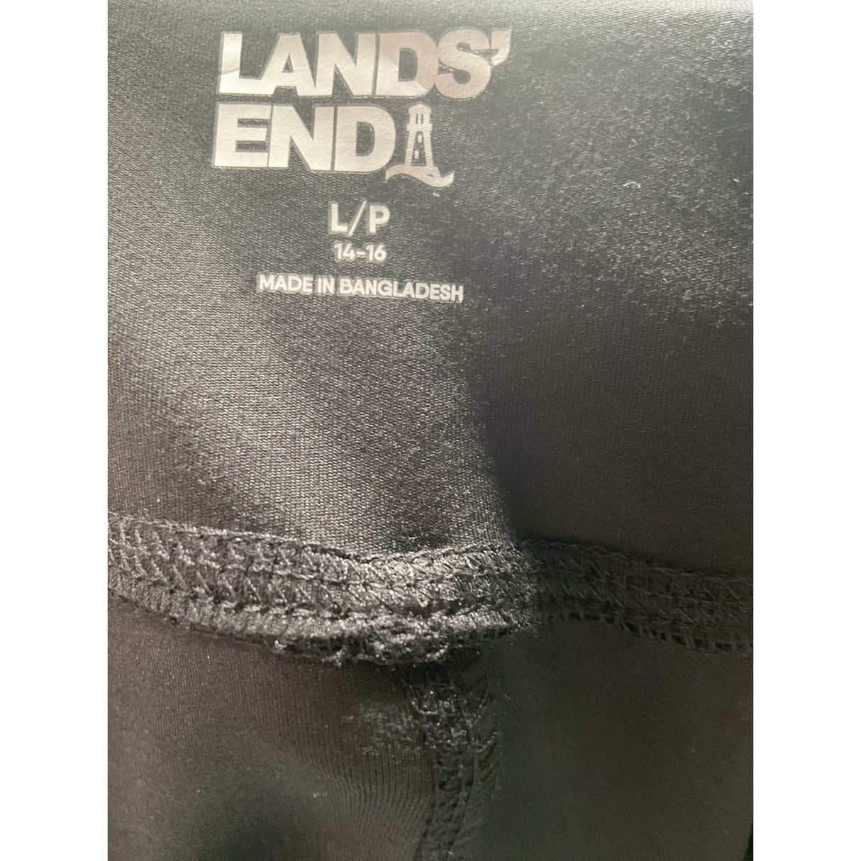 Lands' End Black Women's Sweatpants L/P