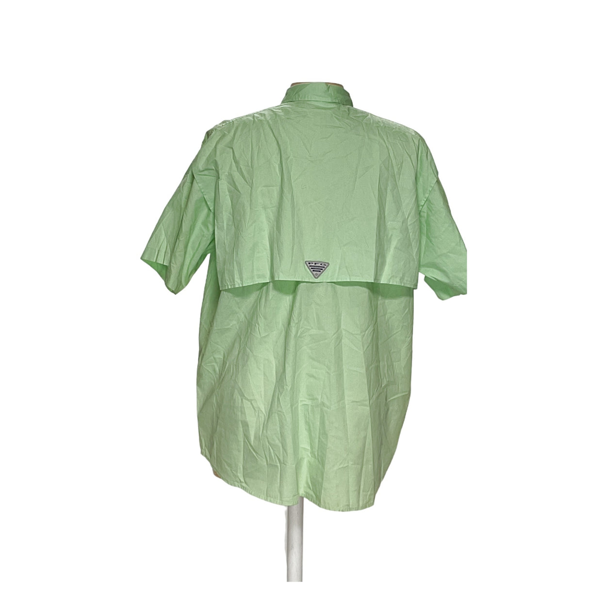 Columbia Green Men's Short-Sleeve Button-Up