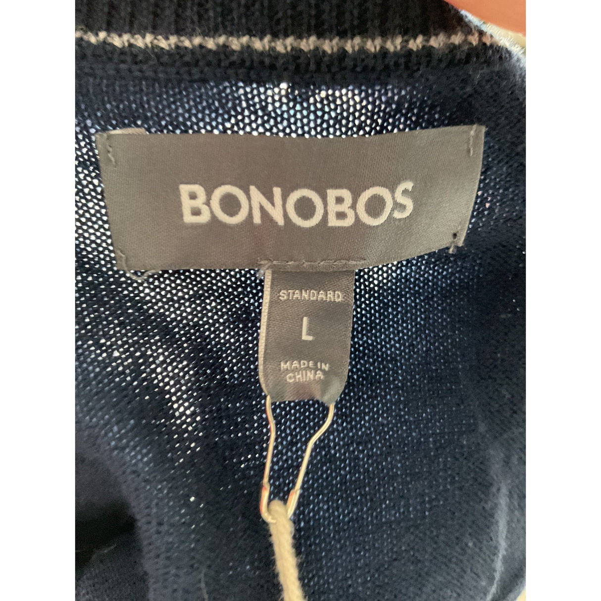 Bonobos Blue Men's Pullover Sweatshirt size L