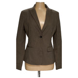 Ann Taylor Women's Brown Cotton Blazer