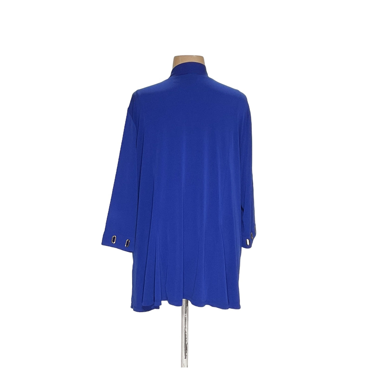 Susan Graver Blue 3X Plus Basic Jacket