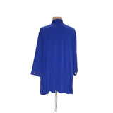 Susan Graver Blue 3X Plus Basic Jacket