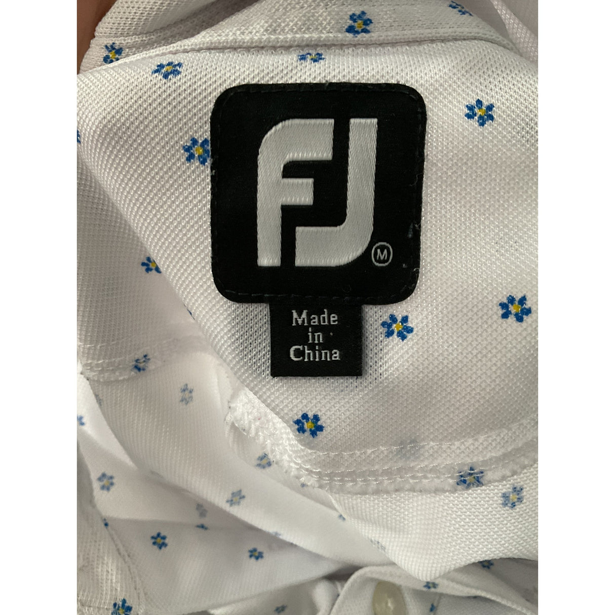 FJ White Men's Polo - Size M