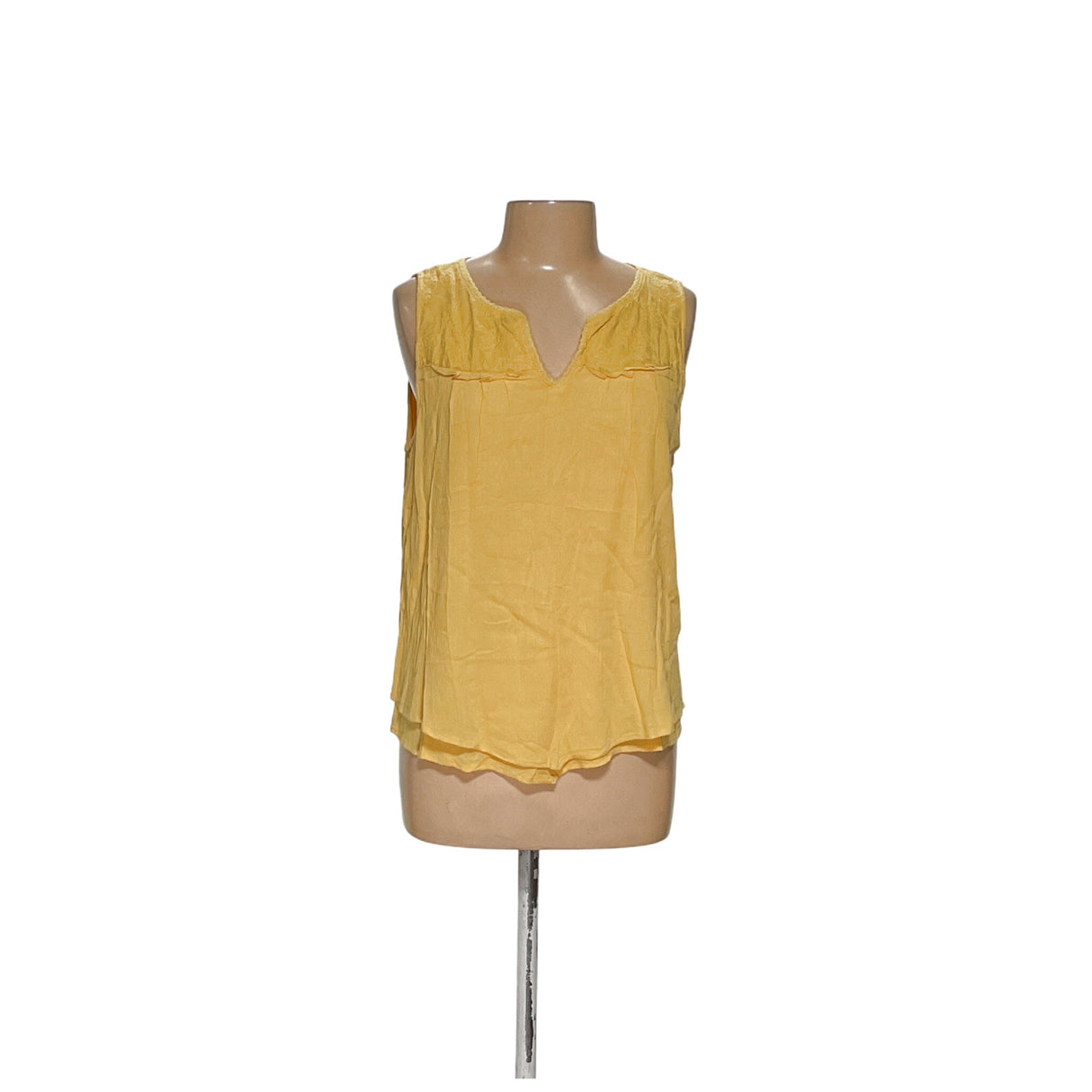 Democracy Yellow Rayon Blouse - Women's 1X