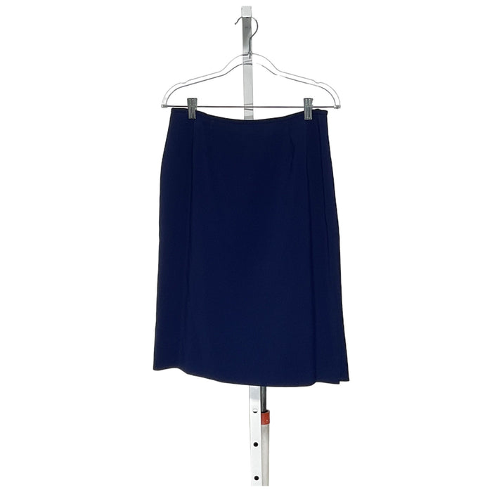 Le Suit Blue Mini Skirt - Size 10P