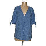 Banana Republic Linen Button-Up XL Blue