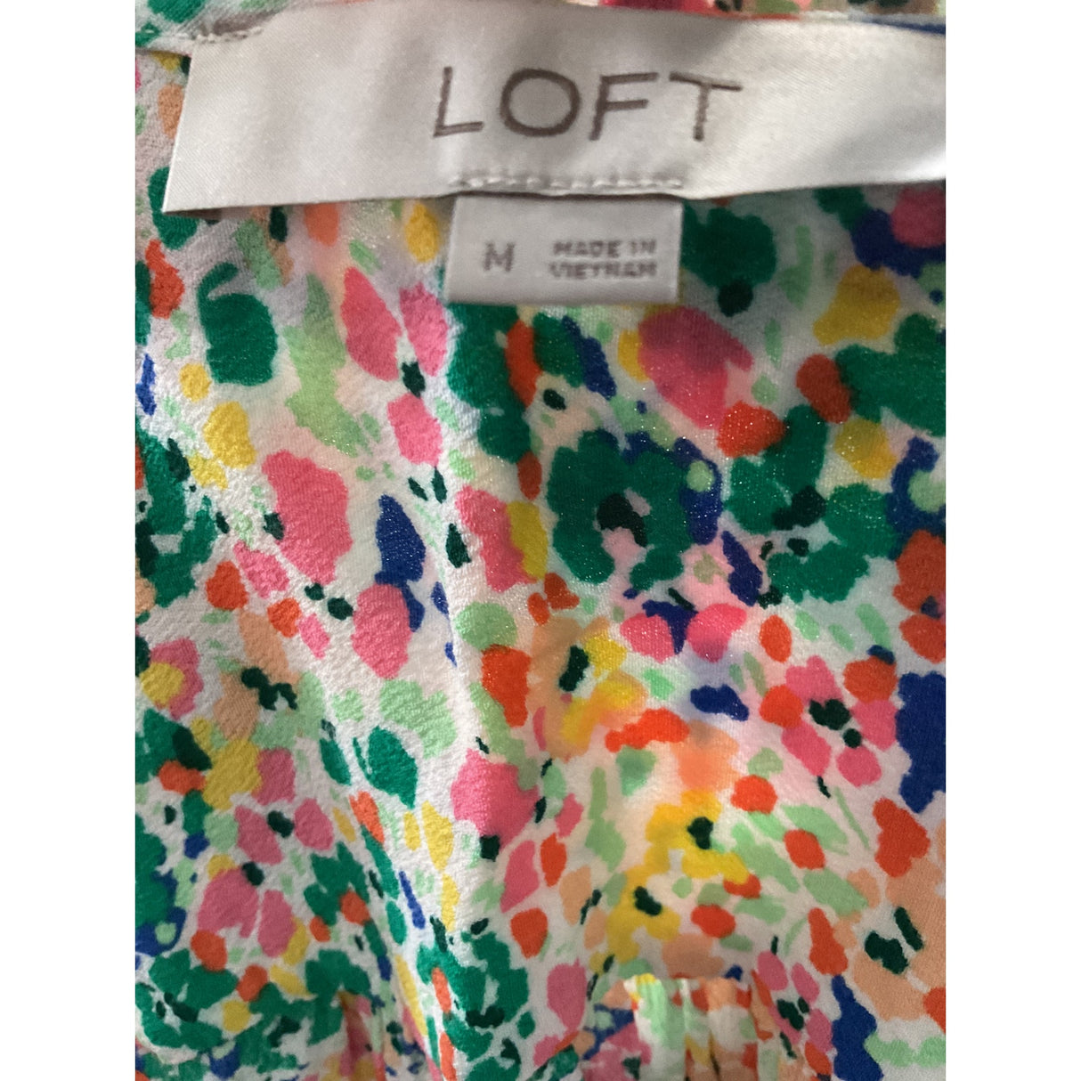 LOFT Multicolor Polyester Blouse - Women's M