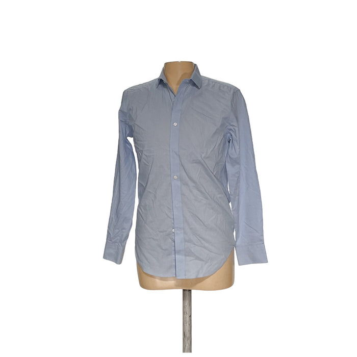 J. Crew Men's Blue Button-Up Shirt