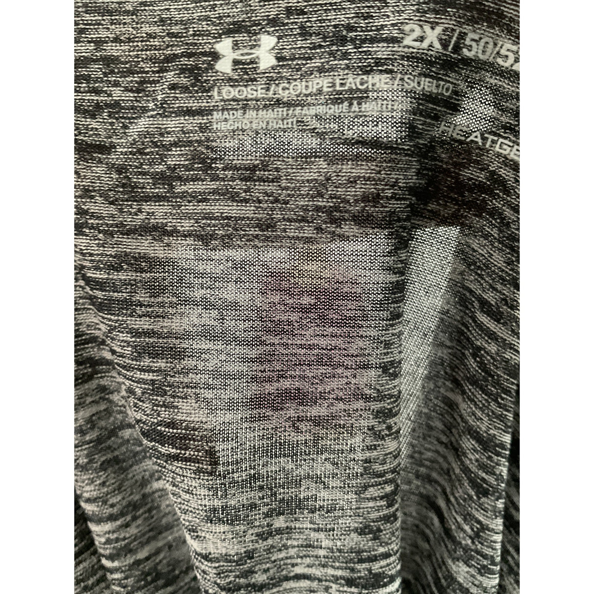 Under Armour Gray 2X Plus T-Shirt - 26 in