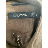 Nautica Brown Button-Up Shirt, Men's L