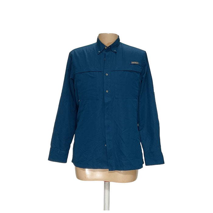 Eddie Bauer Men's Blue Dress Shirt