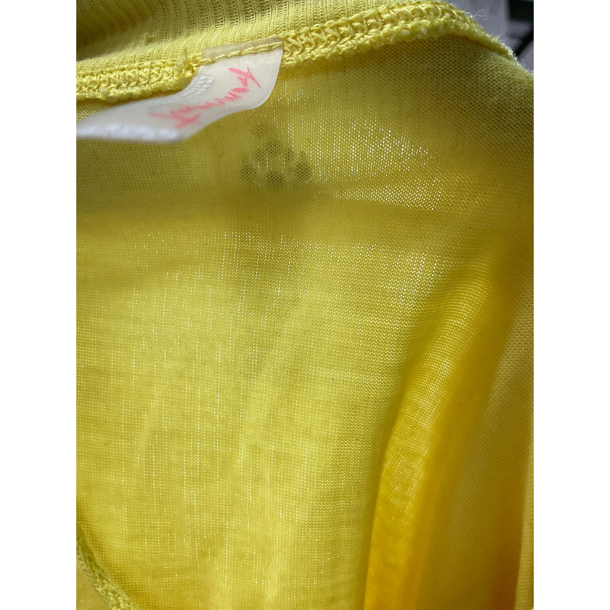 Free People Yellow Lyocell Blouse, Size S