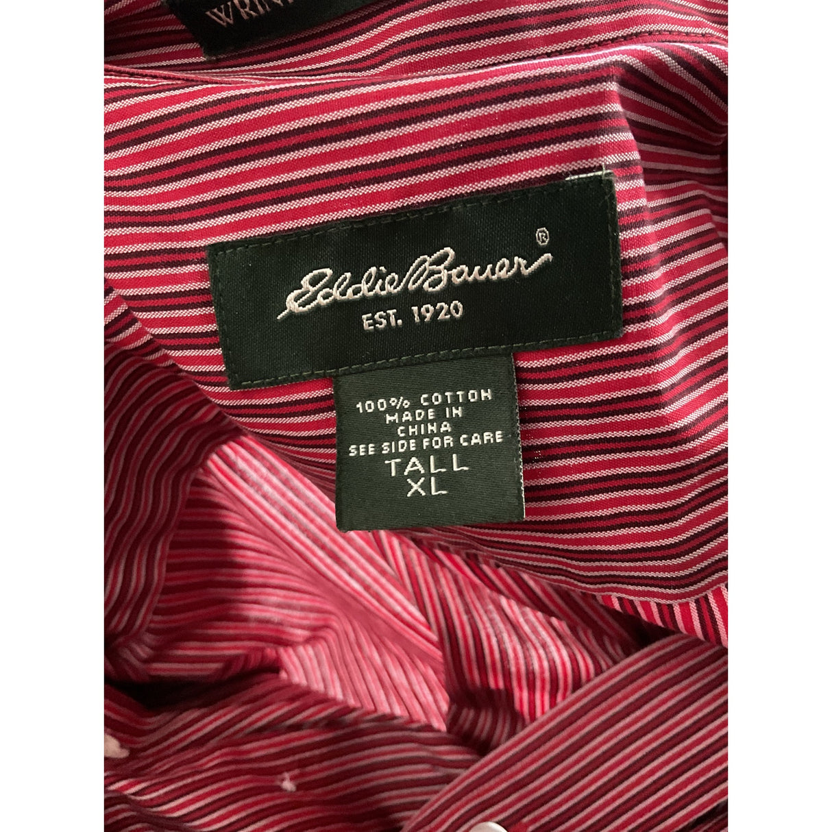 Eddie Bauer Red Men's Dress Shirt XL