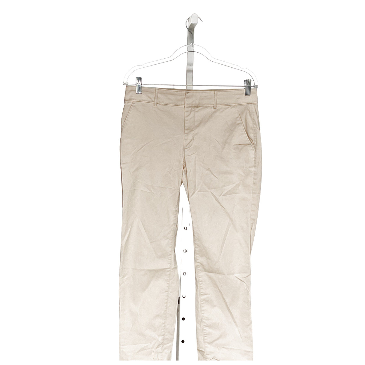 LOFT Beige Straight Cotton Pants