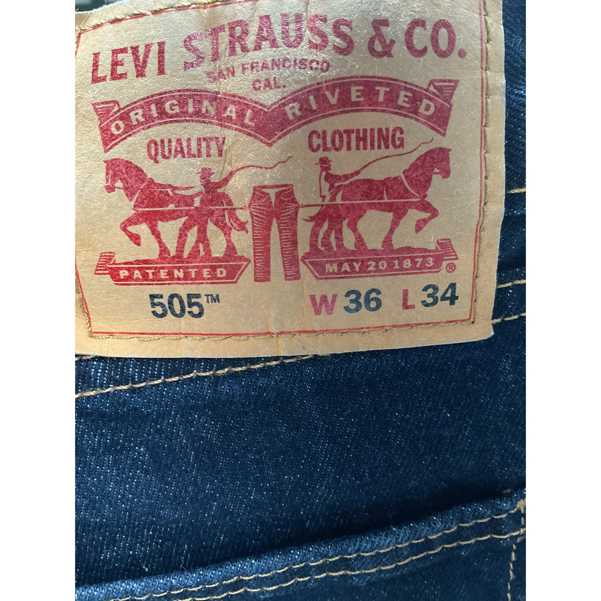 Levi's Blue Ankle Jeans (Size 36, Inseam 34)