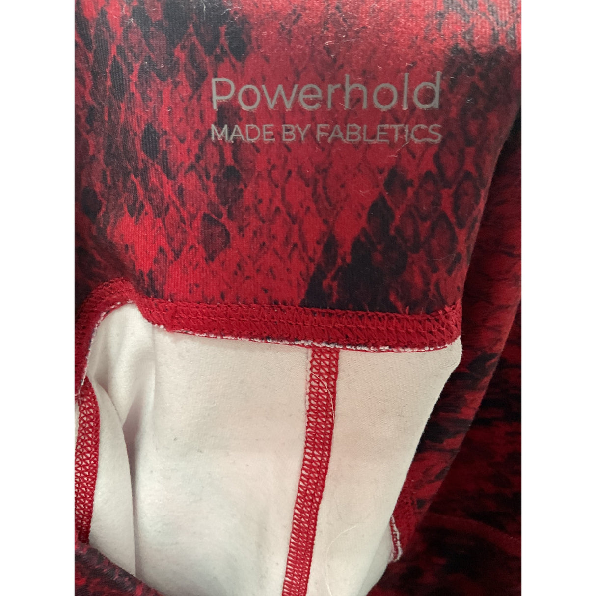 Fabletics Red Ankle Leggings