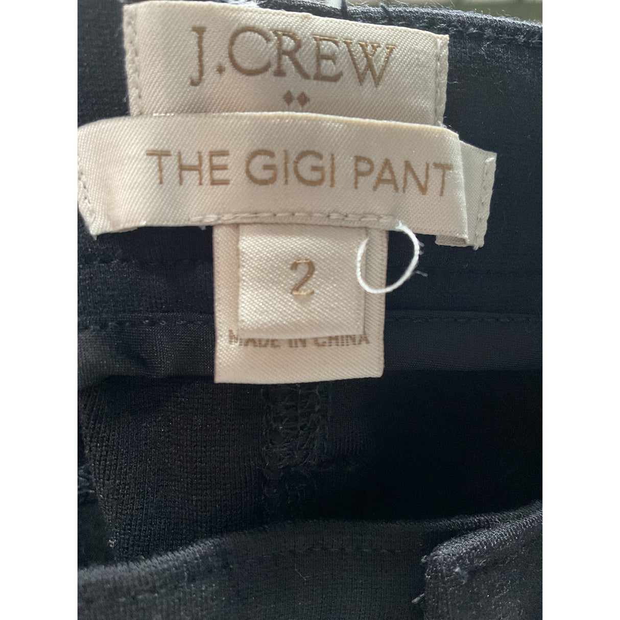 J. Crew Black Skinny Twill Pants Size 2