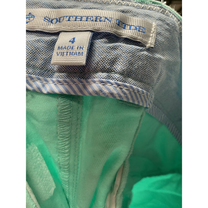 Southern Tide Green Sailor Shorts, Women's Size 4