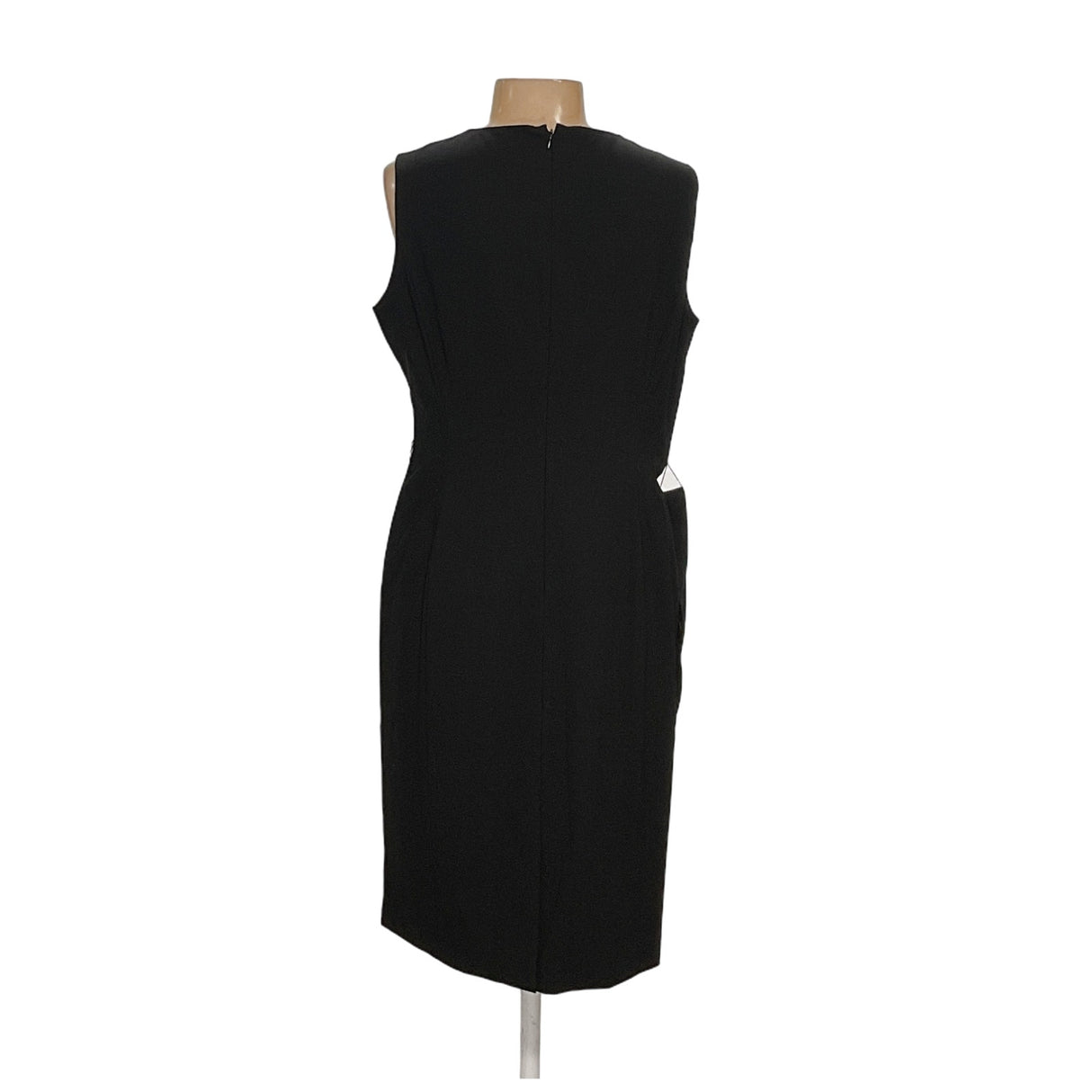 Calvin Klein Black Sheath Midi Dress - Size 14