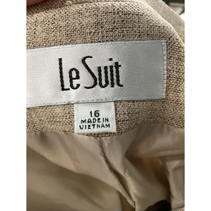 Le Suit Beige Blazer - Women's Size 16