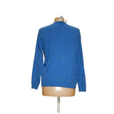 Talbots Blue Cotton Pullover Sweatshirt