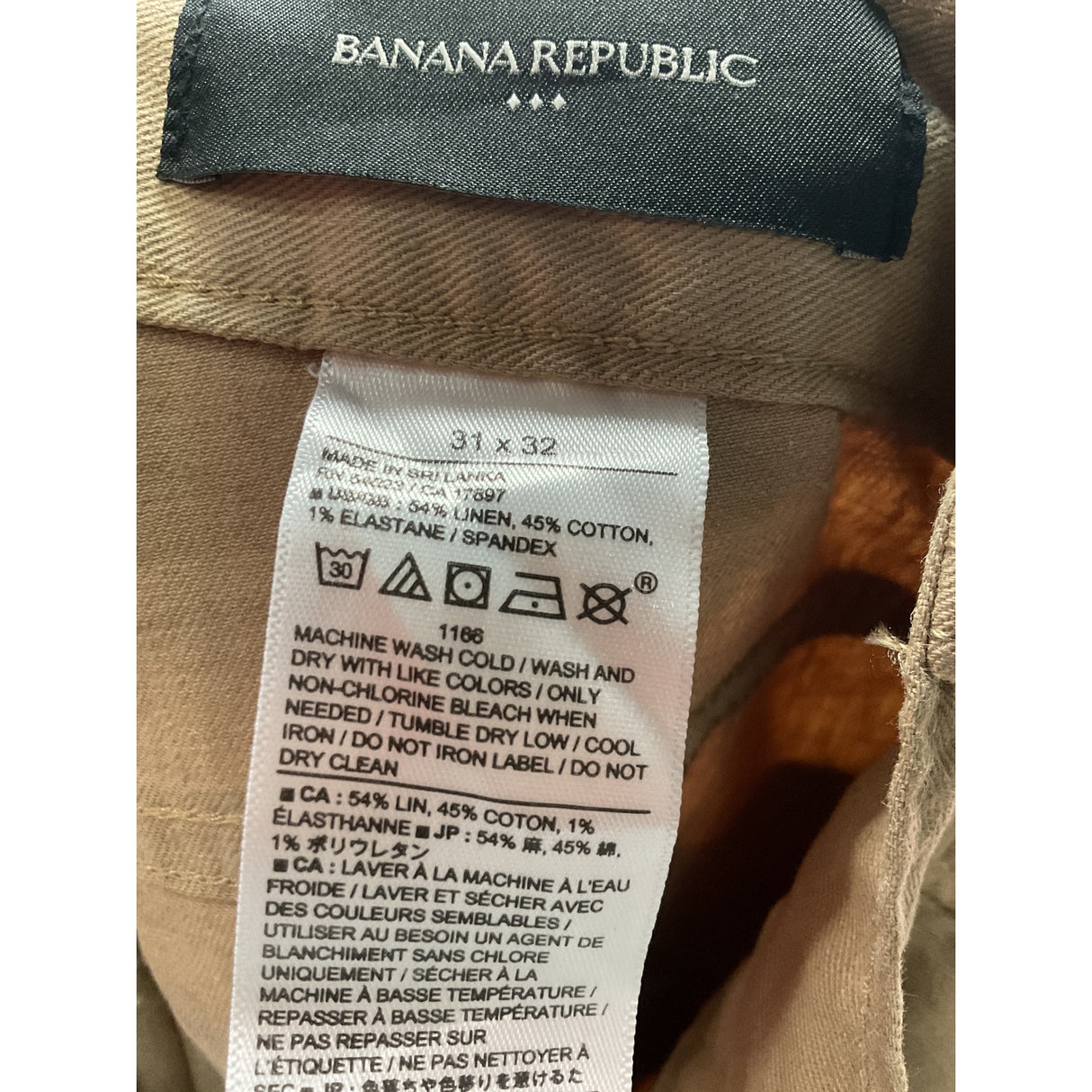 Banana Republic Beige Linen Pants