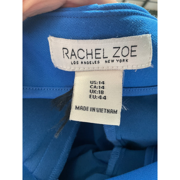 Rachel Zoe Blue Cotton Ankle Pants - Size 14