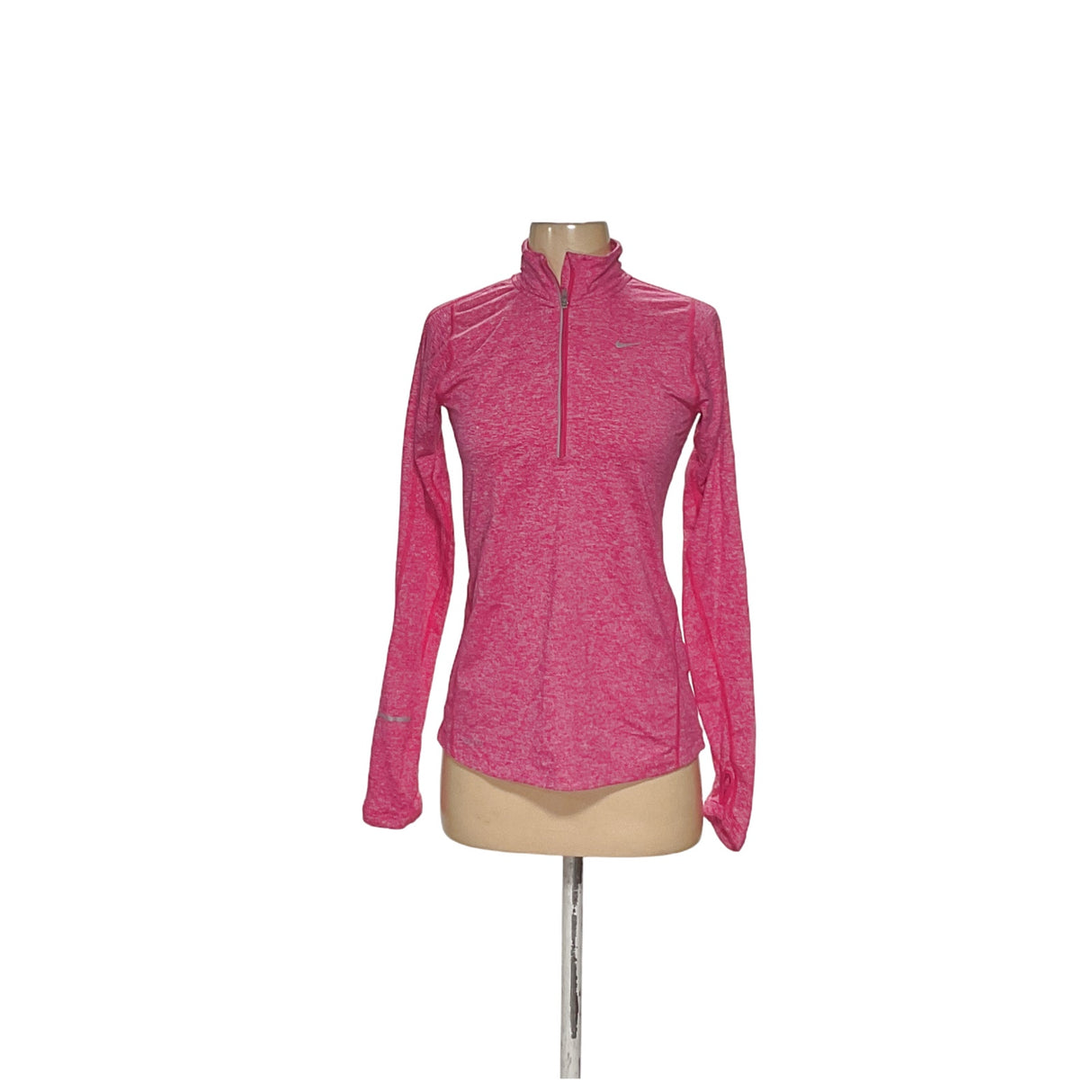 Nike Pink Polyester Henley Sweater - Women's XS