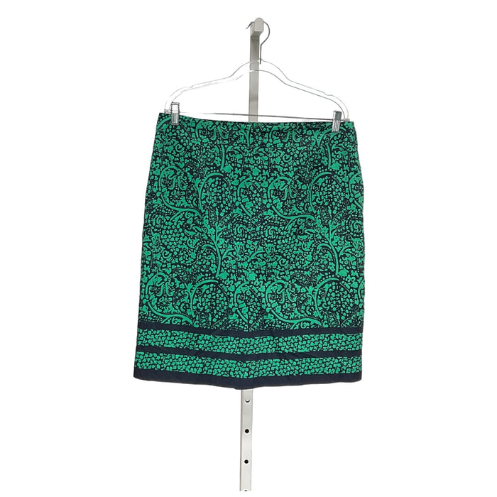 Ann Taylor Green A-line Skirt Size 12