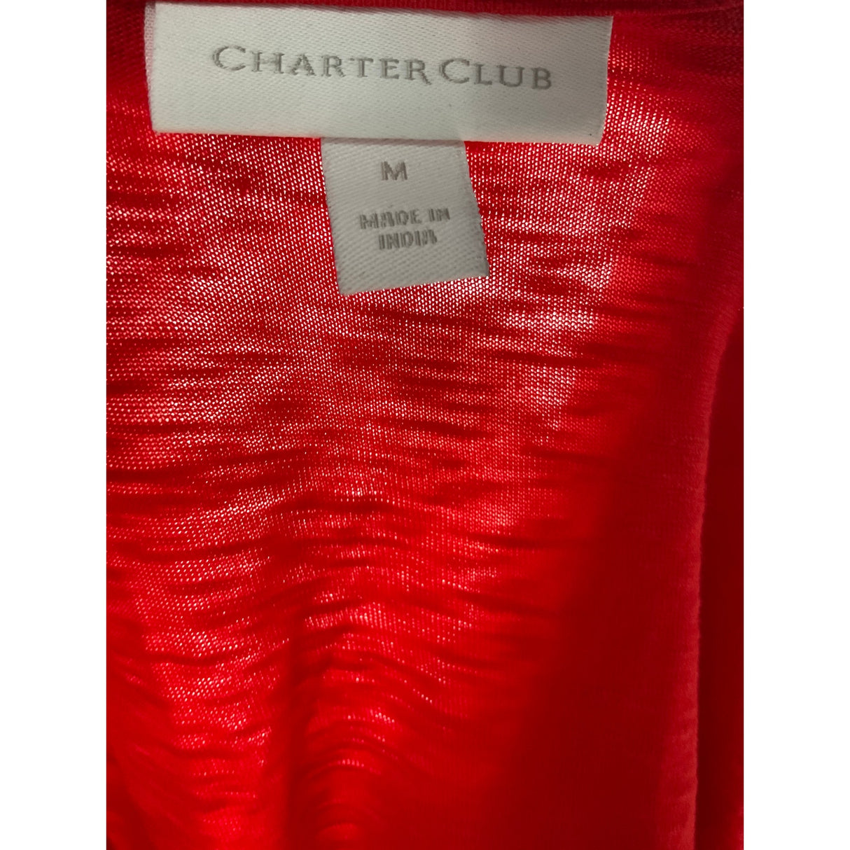 Charter Club Red Cotton Blouse - Women's M