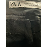 ZARA Black Polyurethane Straight Leg Pants XS