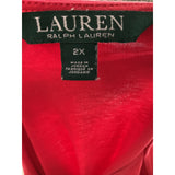 Lauren Ralph Lauren Red Plus Size Blouse