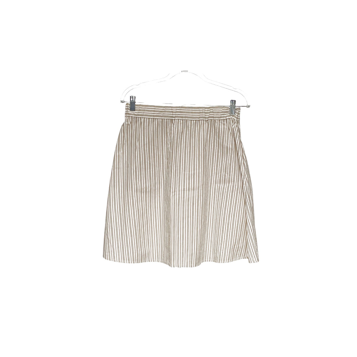 J. Crew XS Beige Striped Mini Skirt