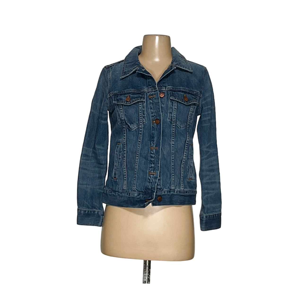 MADEWELL Blue Cotton Basic Jacket (Size S)