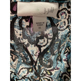 J.Jill Blue Rayon XL Blouse with Graphic Print